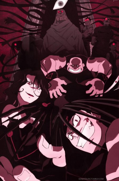 Аниме стальной алхимик гомункулы