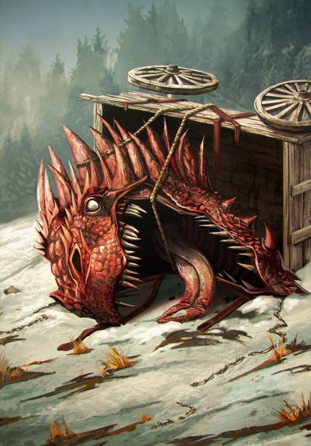 Ведьмак с трофеем арт