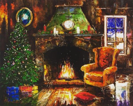 Глеб Голубецкий художник картины камин