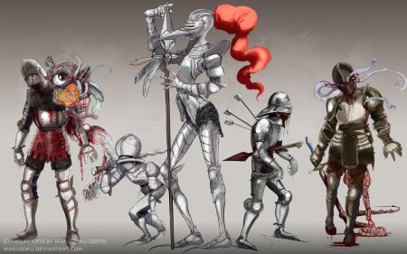 Dark Souls Knight Art