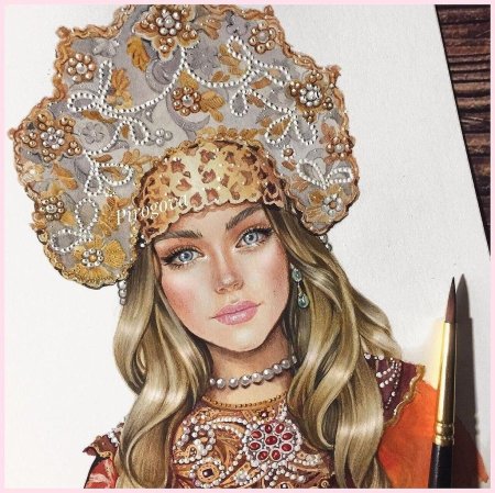 Владислав Нагорнов портрет русская красавица