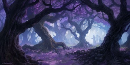 Фиолетовый лес