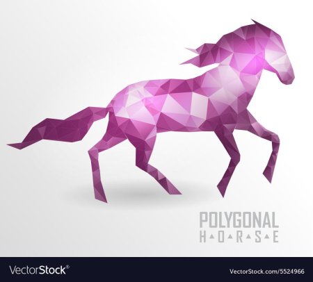 Полигональная лошадь
