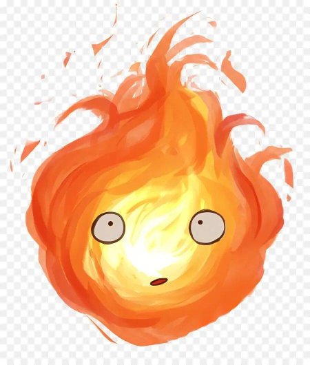 Ходячий замок огонек Кальцифер