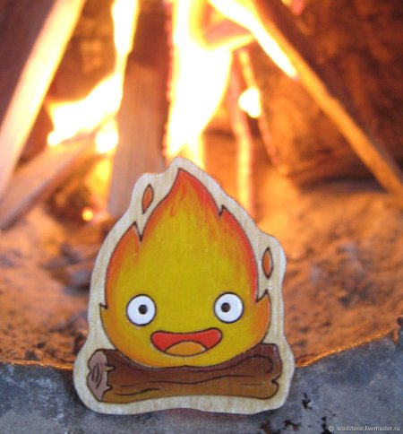 Ходячий замок огонек Кальцифер