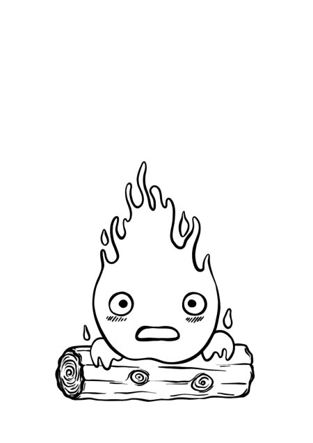 Ходячий замок огонек Кальцифер