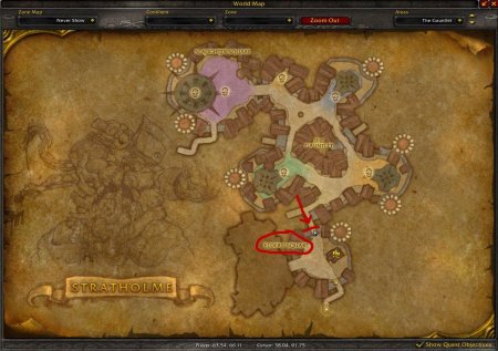 Стратхольм 3.3.5 карта