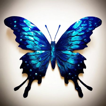 Голубой махаон бабочка