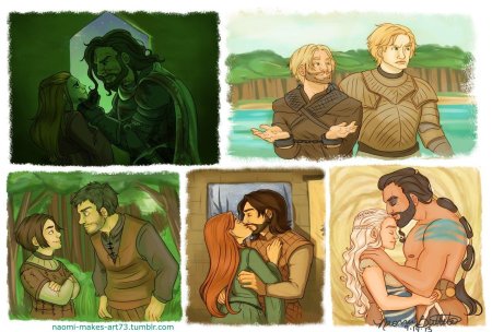 Арья Старк и Джендри Баратеон арт