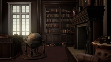 Викторианская Готика интерьер библиотека