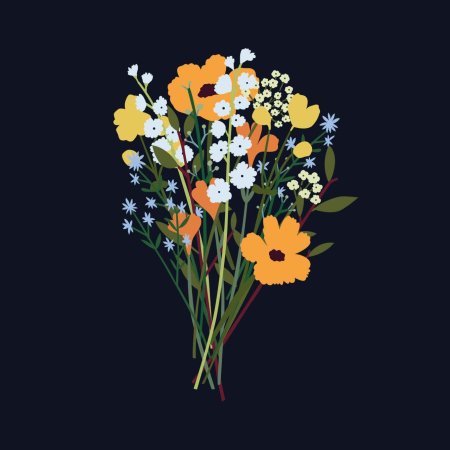 Цветы в иллюстраторе