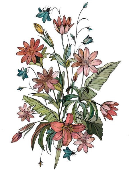 Цветы иллюстрация