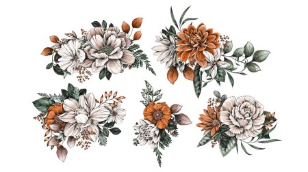 Цветы Графика цветная