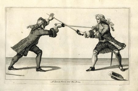 Фехтовальщики дуэль поединок