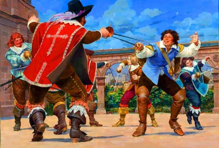 Иллюстрации к трем мушкетерам Дениса Гордеева