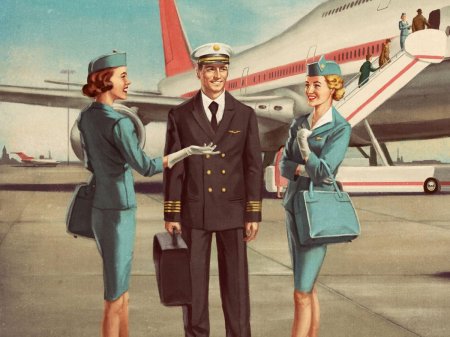 Стюардесса ретро