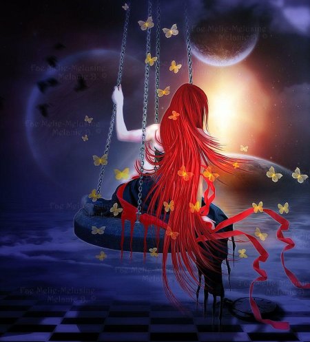 Ведьма с красными волосами