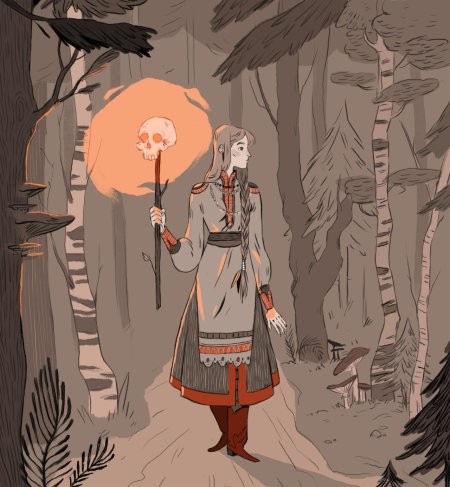 Баба Яга Славянская мифология арт