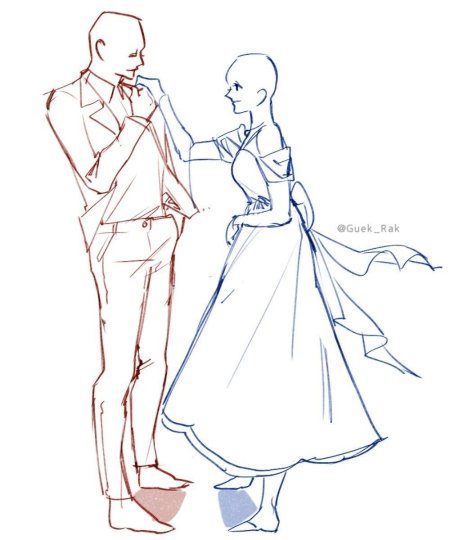 Референс для рисования пар