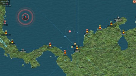 The Pirate Caribbean Hunt карта портов