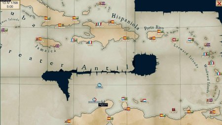 The Pirate Caribbean Hunt карта портов