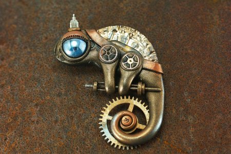 Брошка стимпанк
