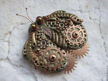 Брошка стимпанк