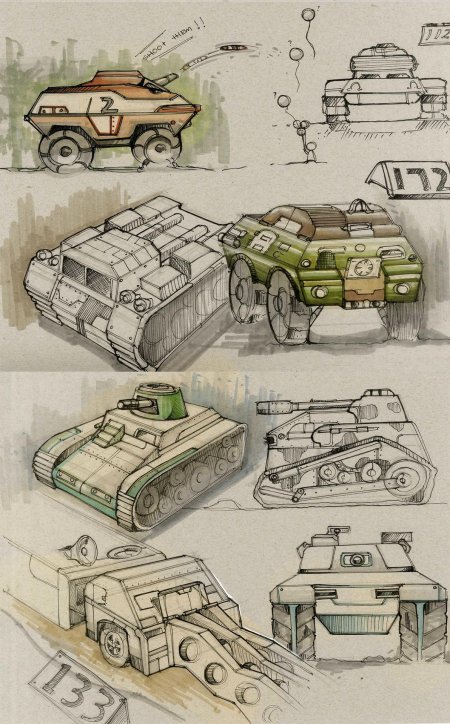 Бронетехника рисунок скетч