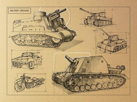 Рисунки танков