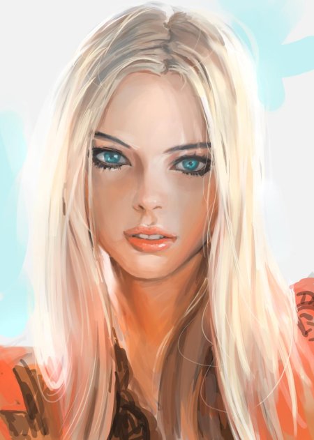 Блондинка арт
