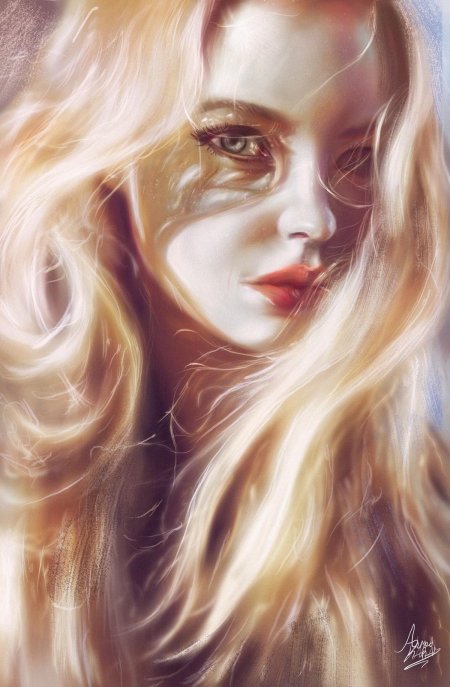 Девушка с золотыми волосами