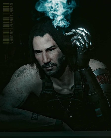 Киану Ривз киберпанк