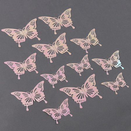 Бабочки для букета черно белые