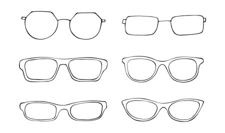 Рисунок модных очков