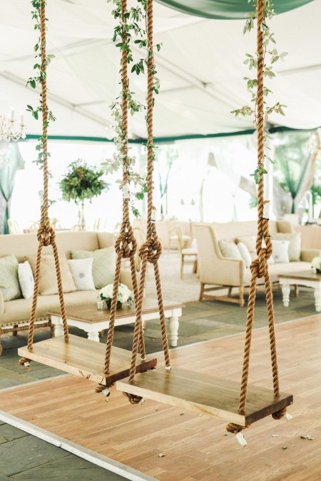 Качели на веревках