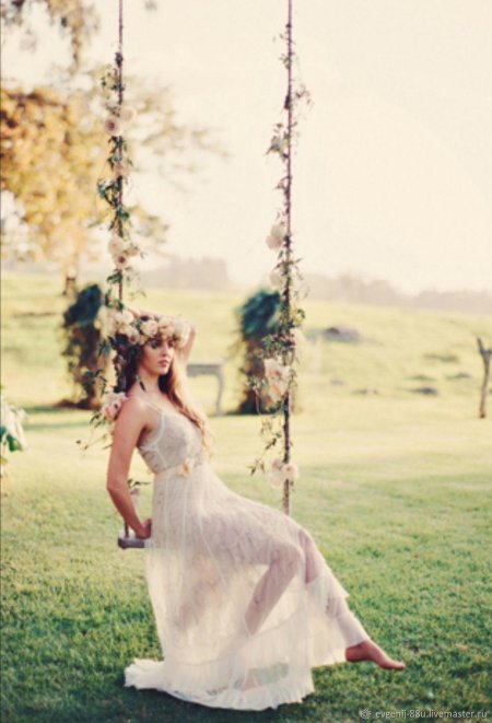 Свадебные качели для фотосессии