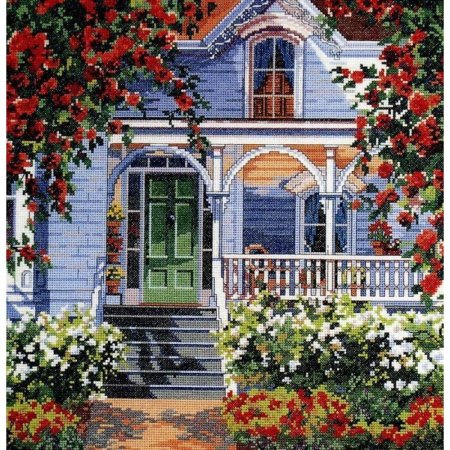 Вышивка загородный дом