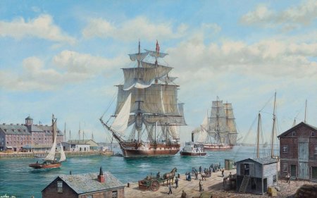 Roy Cross художник парусники