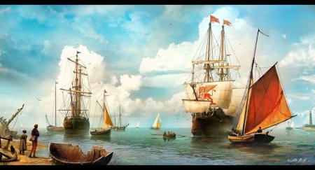 Венецианский галеас корабль