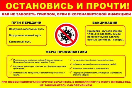 Профилактика коронавирусной инфекции