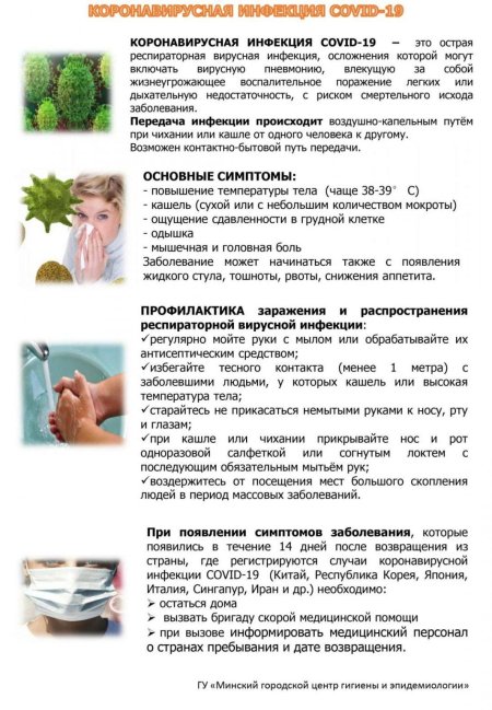 Профилактика коронавирусной инфекции