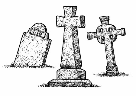 Эскизы надгробных памятников