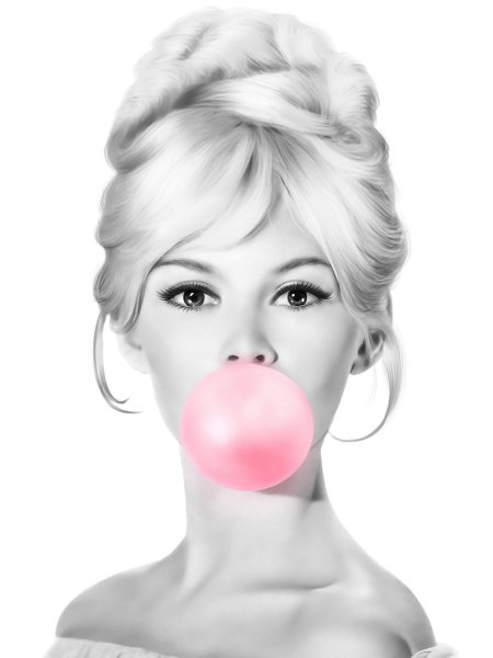 Brigitte bardot bubble gum