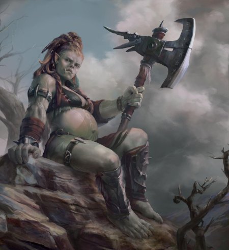 Варкрафт орчиха воин