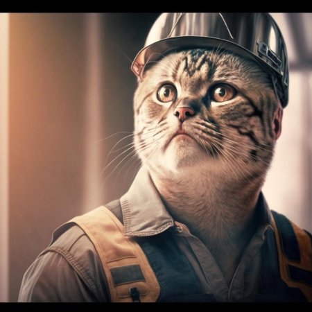 Котик Строитель