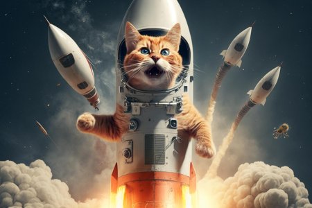Кот космонавт