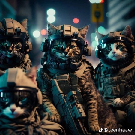 Котоспецназ midjourney