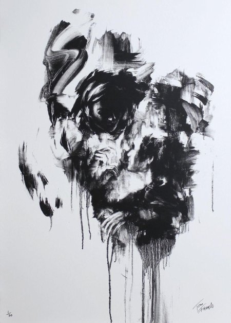 Абстракционизм черно белый