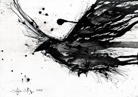 Чёрно-белая абстракция