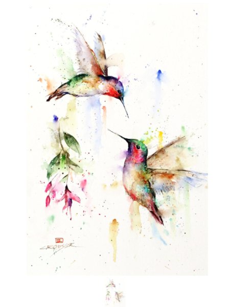 Акварельные птицы